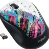 Logitech Wireless Ambidextrous Optical USB Mouse, Black (910-006828/3803)