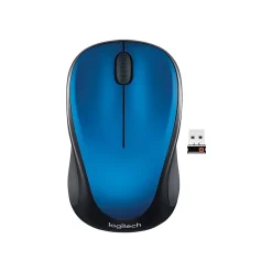Hot Logitech Wireless Optical Mouse, Steel Blue (910-002901)