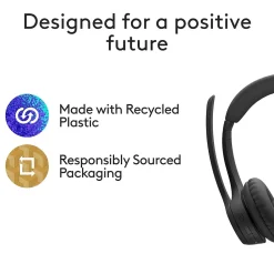 Hot Logitech Zone 305 Wireless Noise Canceling Bluetooth Headset, Black (981-001452)