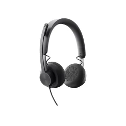 Online Logitech Zone Wired Noise Canceling Stereo Computer Headset, Over-the-Head, Graphite (981-000876)