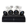Lorex Fusion 4K 8.0-MP 12-Camera-Capable 2-TB DVR System with 4 Wired Smart Deterrence Cameras, White (D881A82B-8DA4-E)