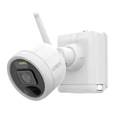 Lorex 2K 4.0-MP 8-Camera-Capable 32-GB NVR System with 4 Outdoor Wi-Fi Battery Security Cameras, White (L4248D-4AA4-E)