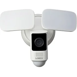 Lorex 2K 4.0-MP Wi-Fi Outdoor Floodlight Security Camera, White (W452ASD-E)