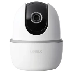 Lorex 2K QHD Indoor Wi-Fi Smart Pan-and-Tilt Security Camera with Person Detection, White (W462AQC-E)