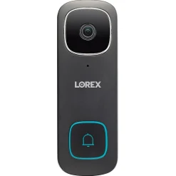 Lorex 2K QHD Wired Smart Video Doorbell, Black (LORB451AJDBE)