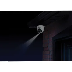 Lorex 4K Ultra HD Indoor/Outdoor Add-on IP Dome Security Camera with Smart Deterrence Plus, White (E893DD-E)