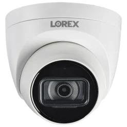 Lorex 4K Ultra HD 8.0-MP Add-on IP Dome Security Camera with Listen-In Audio & Color Night Vision, White (E841CD-E)