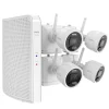 Lorex Outdoor Wireless 2K 4.0-MP 8-Camera Capable 1-TB NVR System with 4 Wi-Fi Battery Security Cameras, White (L42481-4AA4-E)