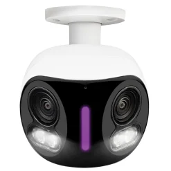 Lorex Wi-Fi 4K Dual-Lens Smart Security Camera with Smart Security Lighting, White (W891UAD-E)