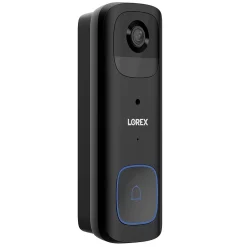 Lorex Wi-Fi 2K Wired/Wireless Smart Video Doorbell, Black (B463AJDB-E)