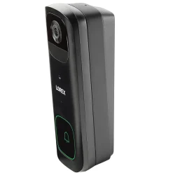 Lorex Wi-Fi 2K Wired/Wireless Smart Video Doorbell, Black (B463AJDB-E)