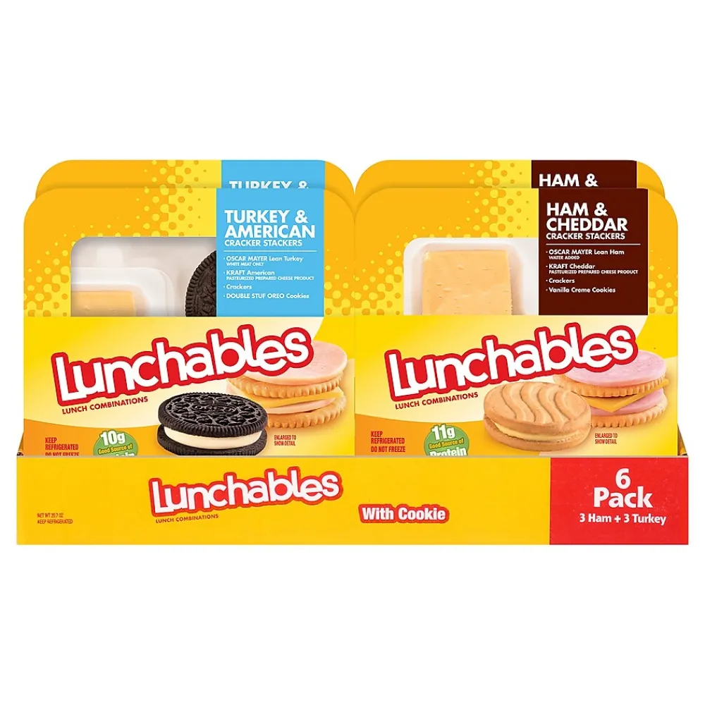 Lunchables Ham & Turkey Variety Lunch Kit, 20.7 oz., 6/Pack (902-00011)