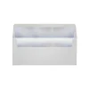 LUX 4 1/8" x 9 1/2" #10 60lbs. Envelopes, White With Silver Lining, 50/Pack
