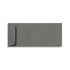 LUX 4 1/8" x 9 1/2" #10 70lbs. Open End Envelopes, Smoke Gray, 50/Pack