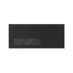 Online LUX 4 1/8" x 9 1/2" #10 Window Envelopes, Midnight Black, 50/Pack (F-4561-B-50)