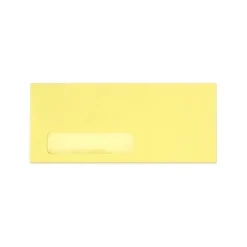 Sale LUX 4 1/8" x 9 1/2" #10 Window Envelopes, Pastel Canary Yellow, 50/Pack