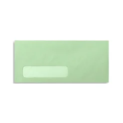 Clearance LUX 4 1/8" x 9 1/2" #10 Window Envelopes, Pastel Green, 50/Pack (4058-50)