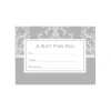 Clearance LUX 2 11/16" x 3 11/16" 70lbs. #17 Mini Envelopes W/Glue, Silver Damask, 50/Pack