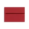 LUX 5 3/4" x 8 3/4" 60lbs. Square Flap Envelopes W/Glue, Holiday Red, 50/Pack