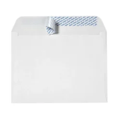 Online LUX 9 x 12 Booklet Envelopes 50/Pack, White w/ Peel & Seel (14554-50)