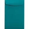 Sale LUX 9" x 12" 70lbs. Open End Envelopes, Teal Blue, 50/Pack