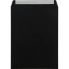 Discount LUX 10" x 13" 80lbs. Square Flap Open End Envelopes, Midnight Black, 50/Pack