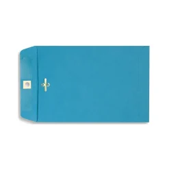 Hot LUX 6" x 9" Open End Clasp Envelopes, Bright Blue, 100/Pack