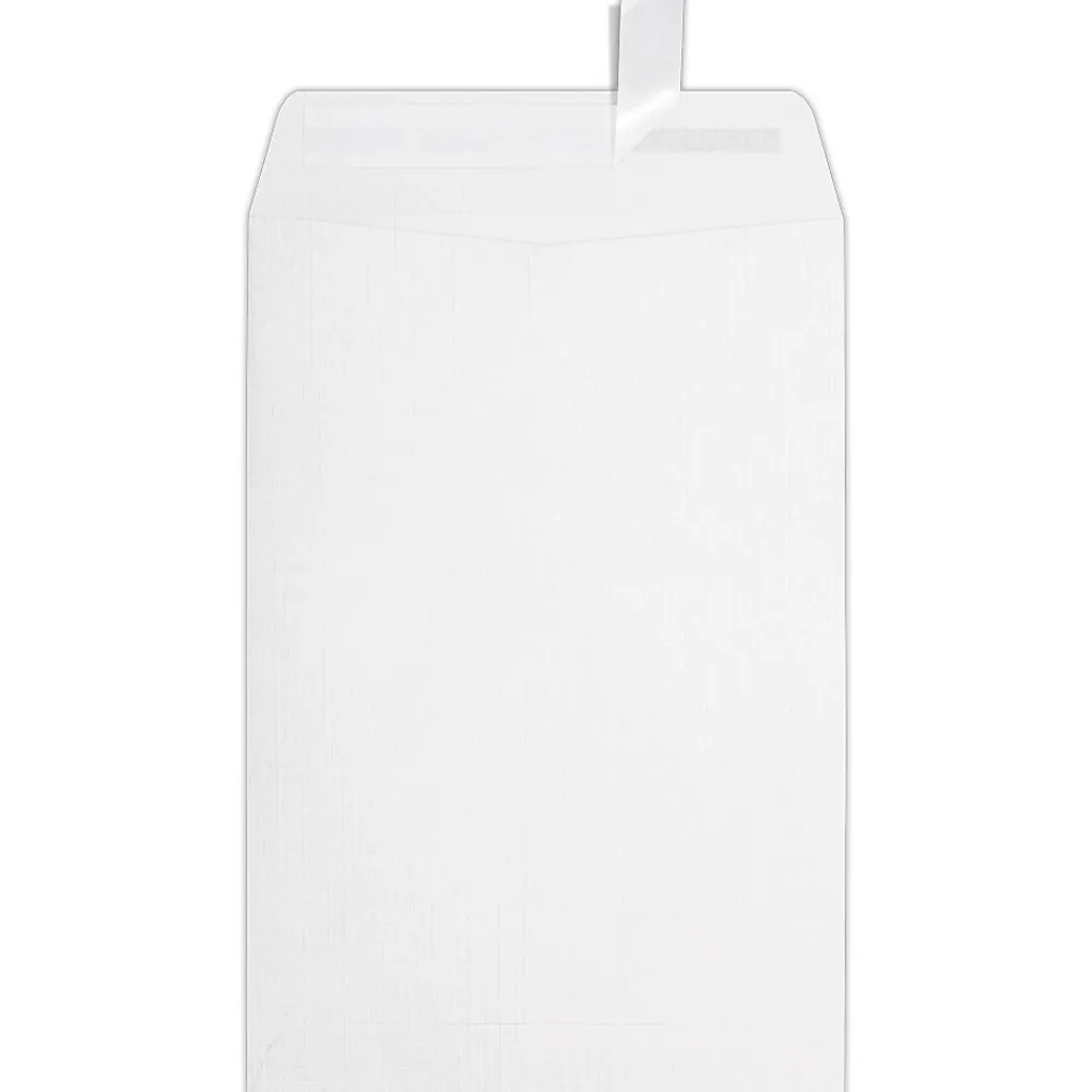 Best LUX 6 x 9 Open End Envelopes, 50/Box, White Linen (1644-WLI-50)