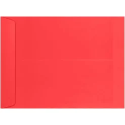 Discount LUX 10 x 13 Open End Envelopes 50/Pack, Electric Cherry (WS-5428-50)