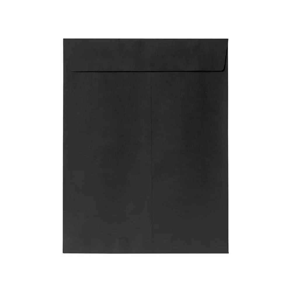 Discount LUX 9 x 12 Open End Envelopes 1000/Pack, Midnight Black (80428-1000)