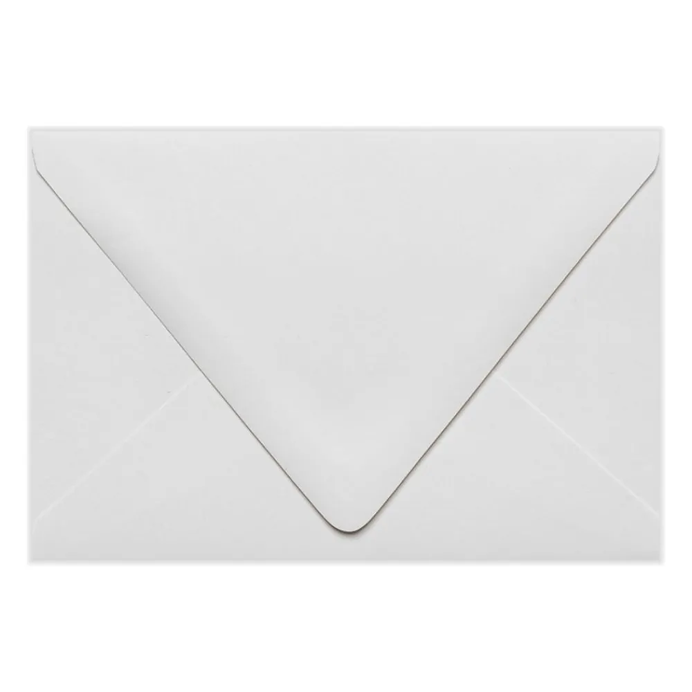 Hot LUX A4 Contour Flap Envelopes (4 1/4 x 6 1/4) 50/Pack, White - 100% Recycled (1872-WPC-50)