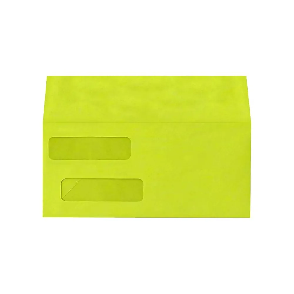 Online LUX Double Window Invoice Envelopes Wasabi 4 1/8 x 9 1/2 inch uncheck 50/Pack