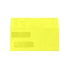 LUX Double Window Invoice Envelopes Citrus 4 1/8 x 9 1/2 inch 50/Pack