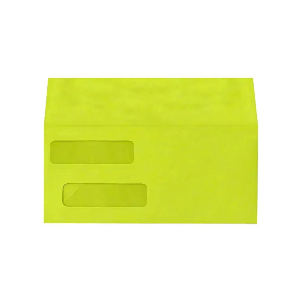 Sale LUX Double Window Invoice Envelopes, 4 1/8 x 9 1/2, Wasabi 250/Pack