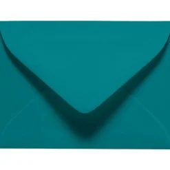 Best LUX 70lb 2 11/16"x3 11/16" #17 Mini Envelopes W/Glue, Teal Blue, 500/BX