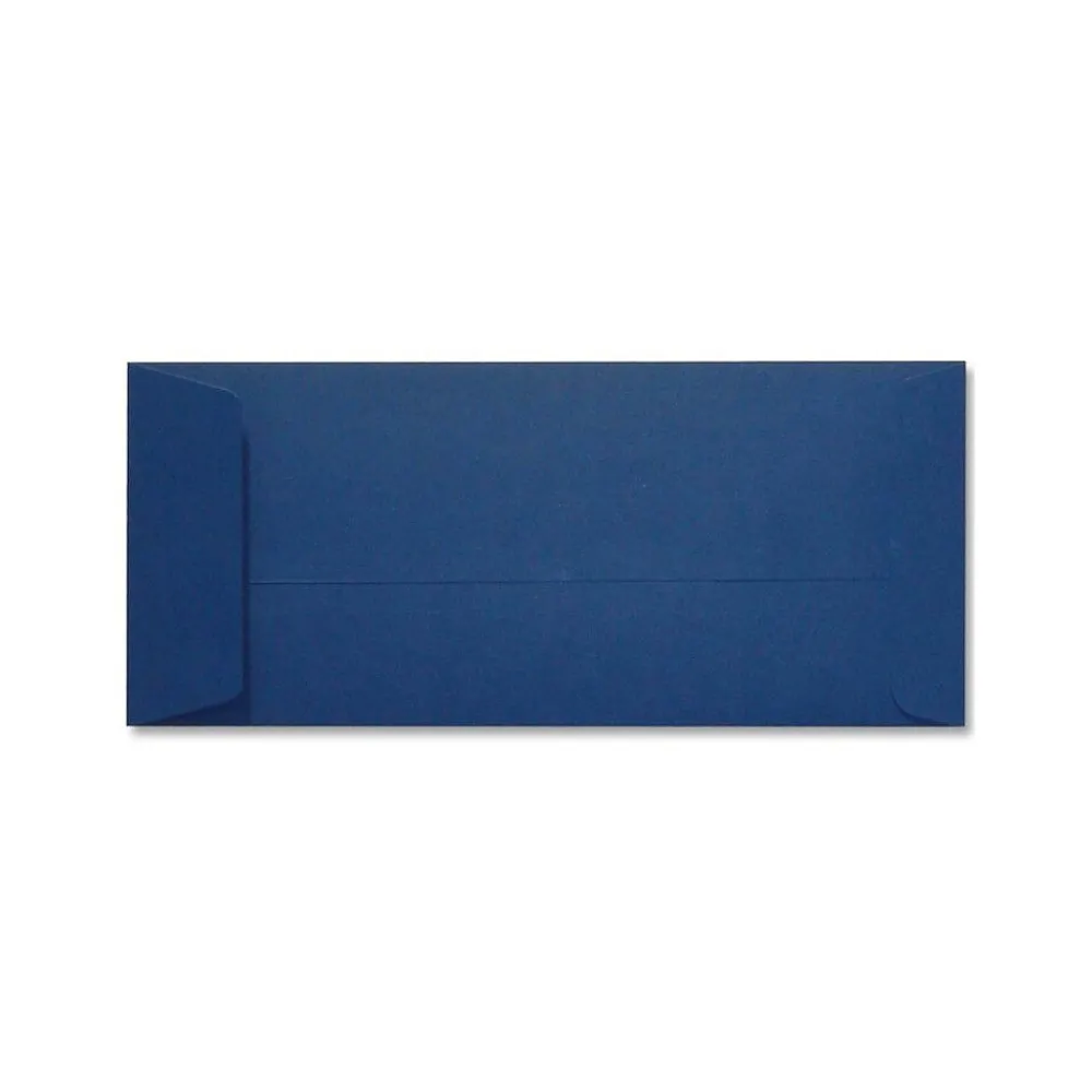 Discount LUX 80lb 4 1/8"x9 1/2" Open End #10 Envelopes, Navy Blue, 500/BX