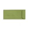 Hot LUX 70lbs. 4 1/8" x 9 1/2" #10 Open End Envelopes W/Glue, Avocado Green, 250/BX