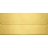 Hot LUX 80lbs. 4 1/8" x 9 1/2" #10 Square Flap Envelopes, Gold Metallic, 500/BX