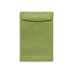 Online LUX 70lbs. 9" x 12" Open End Envelopes, Avocado Green, 500/BX