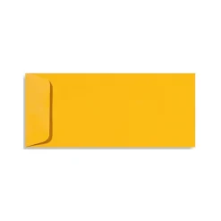 LUX Moistenable Glue #10 Window Envelope, 4 1/2" x 9 1/2", Electric Yellow, 50/Pack (4261-20-50)