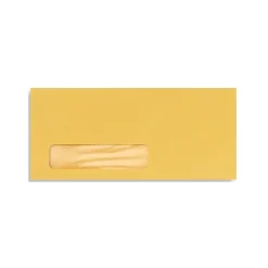 Online LUX Moistenable Glue #10 Window Envelope, 4 1/2" x 9 1/2", Goldenrod yellow, 50/Pack (27418-50)