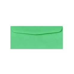 New LUX Moistenable Glue Security Tinted #10 Business Envelope, 4 1/2" x 9 1/2", Bright Green, 500/Box (4260-12-500)