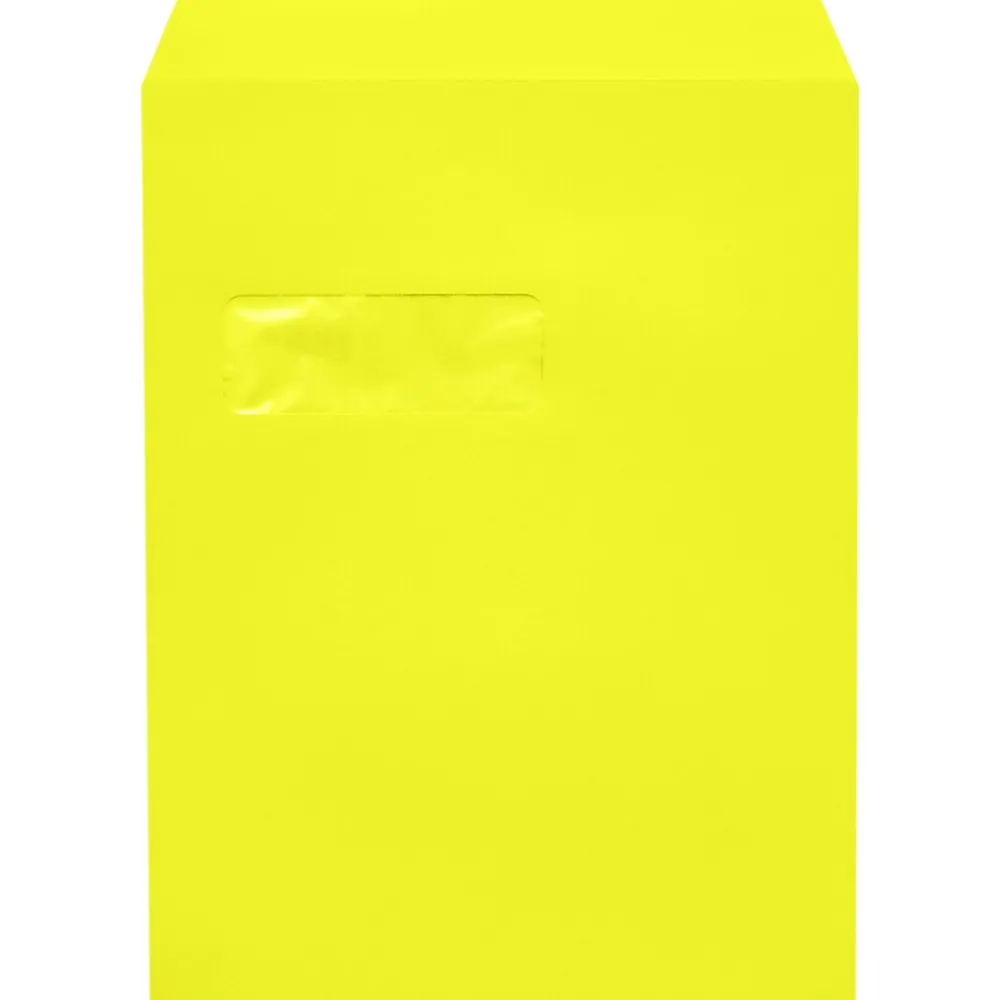 LUX Open End Kraft Envelopes 9" x 12", Citrus Yellow (-1590-L20-1M)