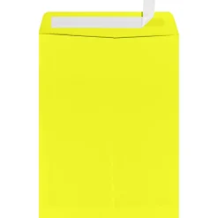 LUX Open End Kraft Envelopes 9" x 12", Citrus Yellow (-1590-L20-1M)