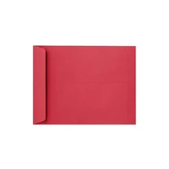 Outlet LUX Open End Moistenable Glue #13 Catalog Envelope, 10" x 13", Red, 500/Box (FE-7300-15-500)