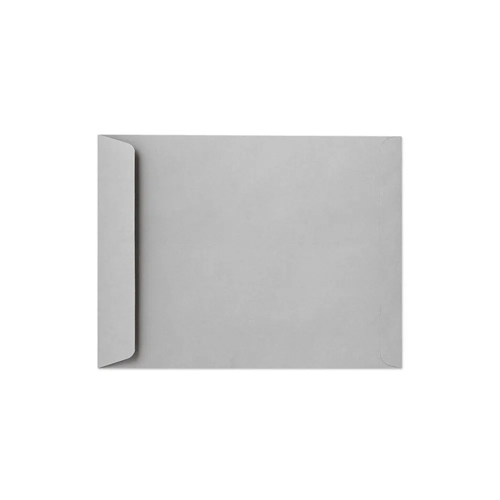 Hot LUX Open End Open End Kraft Catalog Envelope, 12 1/2" x 18 1/2", Gray, 50/Pack (92532-50)