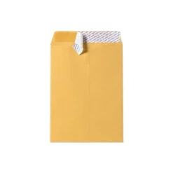 New LUX Peel & Seal Open End Self Seal #15 1/2 Kraft Catalog Envelope, 12" x 15 1/2", Brown, 50/Pack (75498-50)