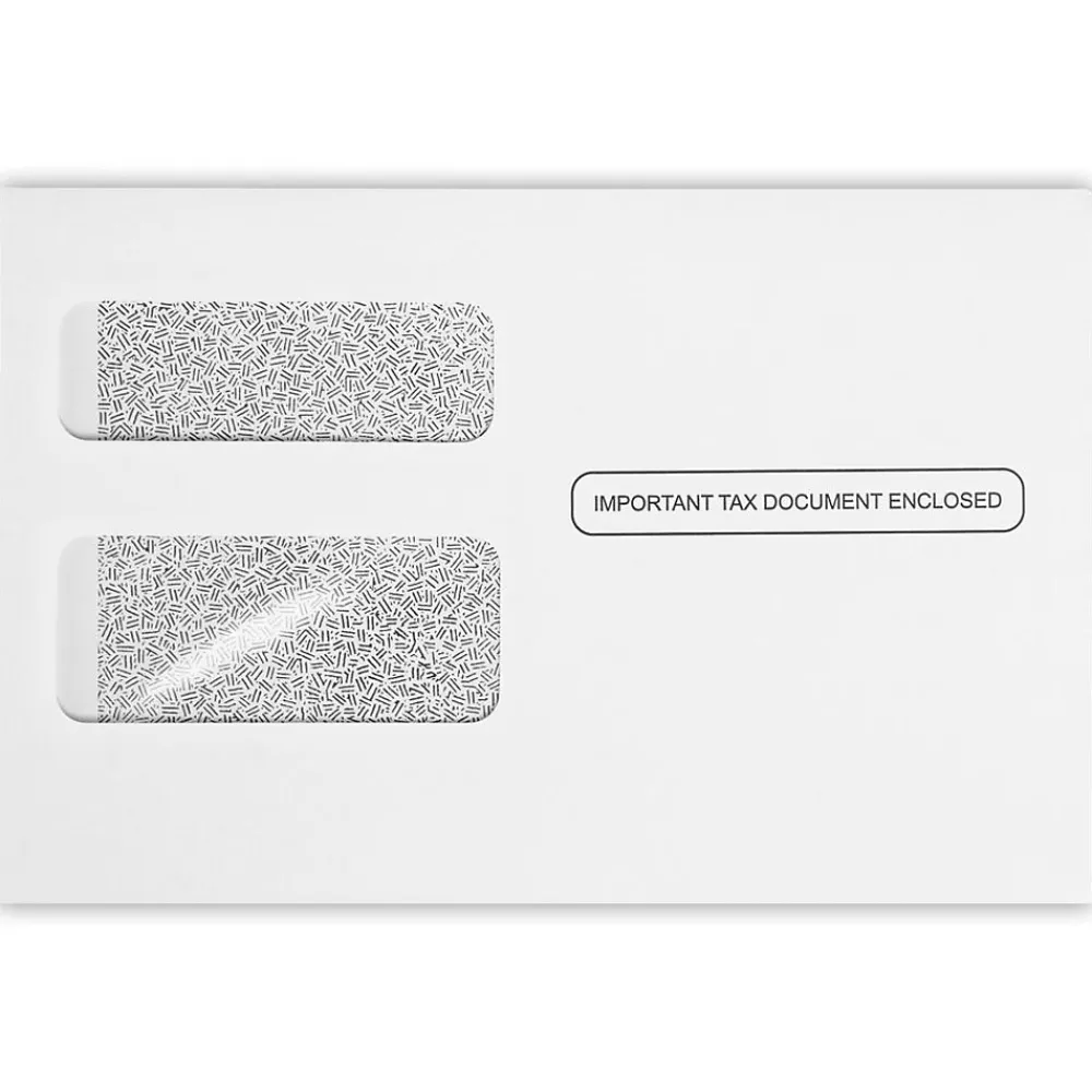Sale LUX Security Tinted A2 Window Envelope, 4 3/8" x 5 3/4", White, 1000/Pack (7486-W2-1000)