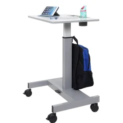Standing Desks*Luxor Adjustable Gray Steel Student Desk 29"-43.5"H (STUDENT-P)