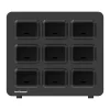 KwikBoost EdgePower 9-Bay Base Desktop Charging Station, Black (KBEP-BASE9)<Luxor Outlet